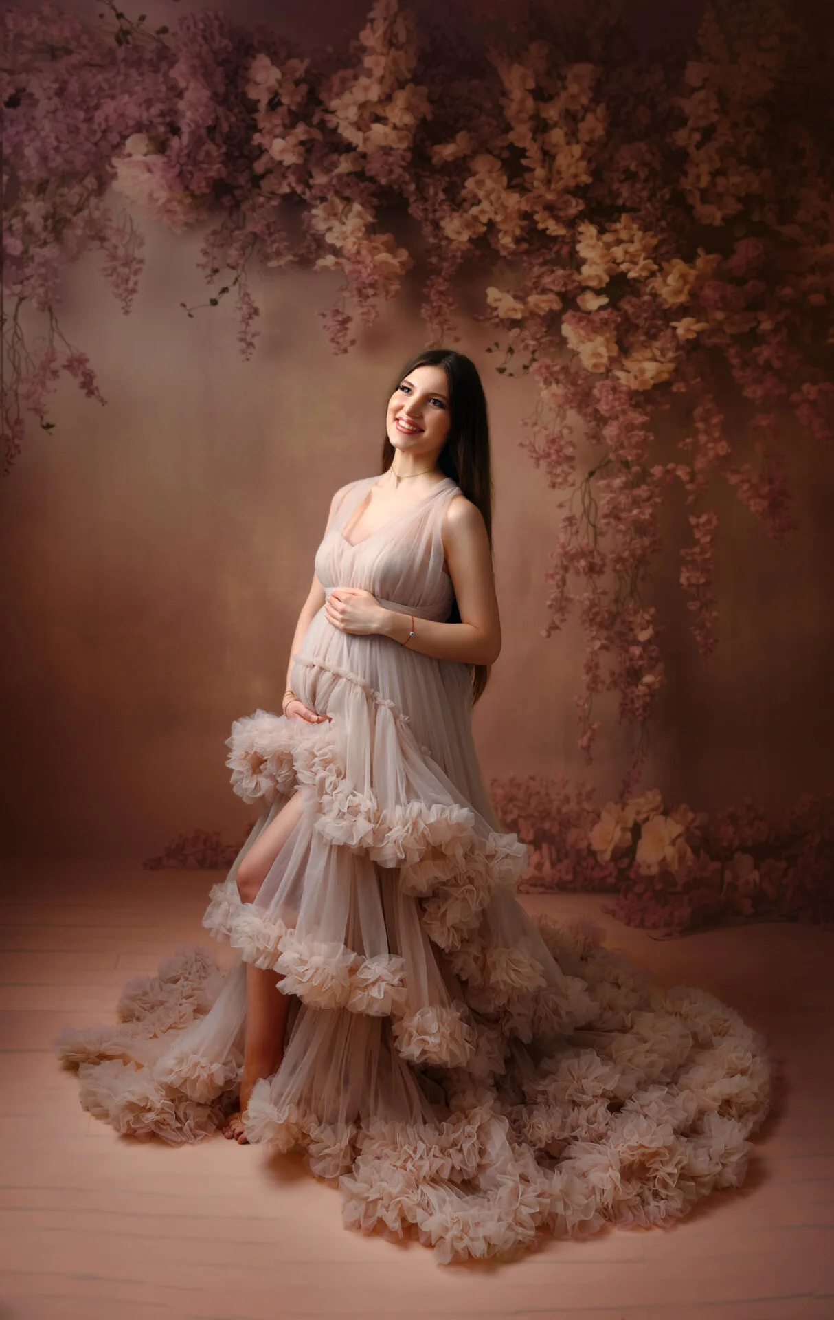 Photographe grossesse à Montélimar — séance en studio, Lila Photography